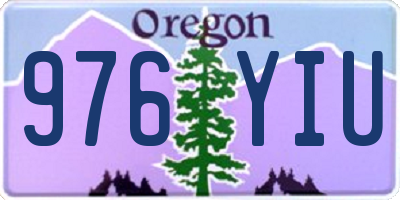 OR license plate 976YIU