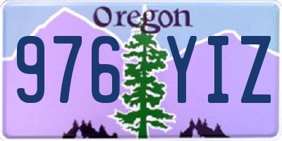 OR license plate 976YIZ