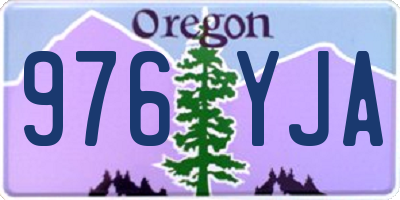 OR license plate 976YJA