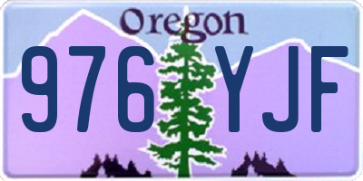 OR license plate 976YJF