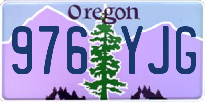 OR license plate 976YJG