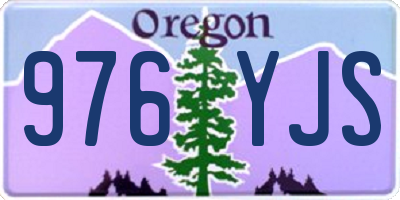 OR license plate 976YJS