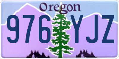 OR license plate 976YJZ