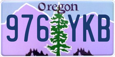 OR license plate 976YKB