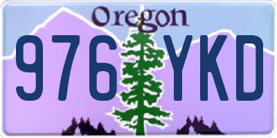 OR license plate 976YKD