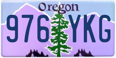 OR license plate 976YKG