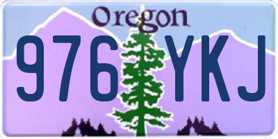 OR license plate 976YKJ