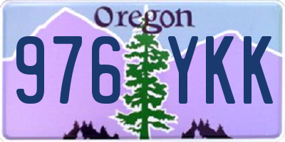 OR license plate 976YKK