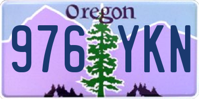 OR license plate 976YKN