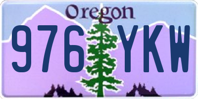 OR license plate 976YKW