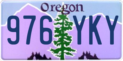 OR license plate 976YKY