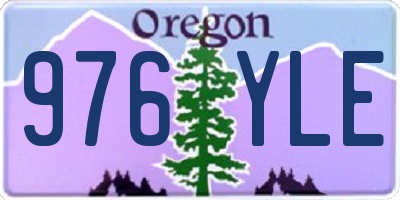 OR license plate 976YLE