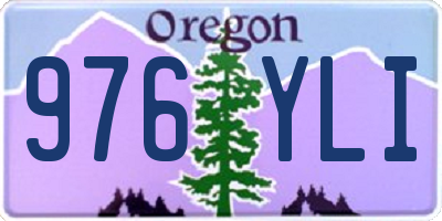 OR license plate 976YLI