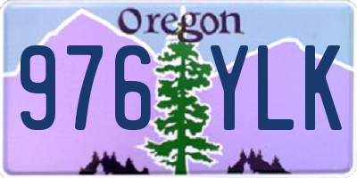 OR license plate 976YLK