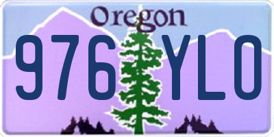 OR license plate 976YLO