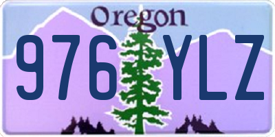 OR license plate 976YLZ