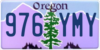 OR license plate 976YMY