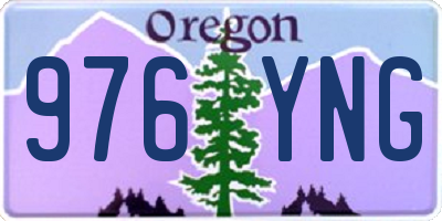 OR license plate 976YNG