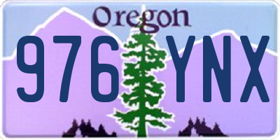 OR license plate 976YNX