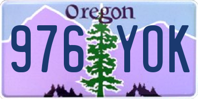 OR license plate 976YOK
