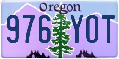 OR license plate 976YOT