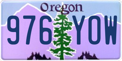 OR license plate 976YOW