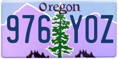 OR license plate 976YOZ