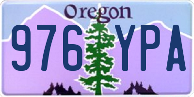 OR license plate 976YPA