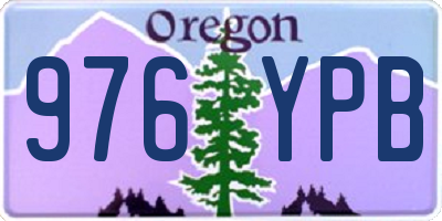 OR license plate 976YPB