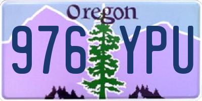 OR license plate 976YPU