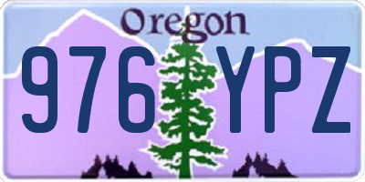 OR license plate 976YPZ