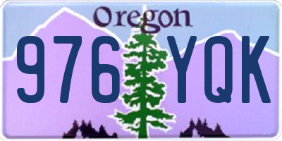 OR license plate 976YQK