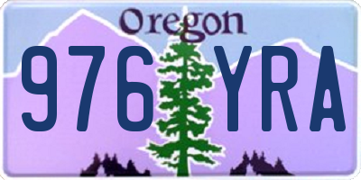 OR license plate 976YRA
