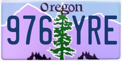 OR license plate 976YRE