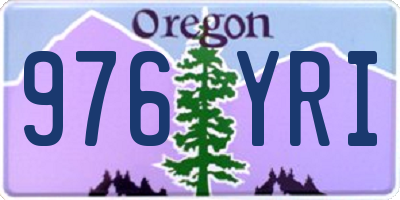 OR license plate 976YRI