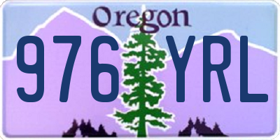 OR license plate 976YRL