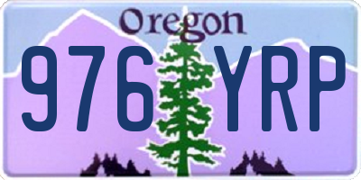 OR license plate 976YRP