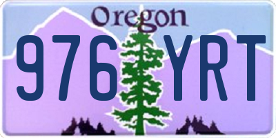 OR license plate 976YRT