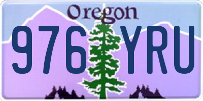 OR license plate 976YRU