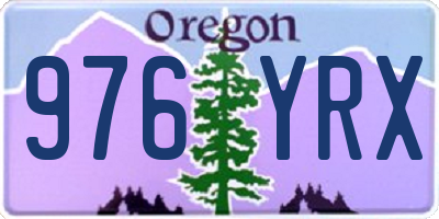 OR license plate 976YRX