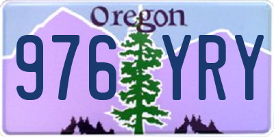 OR license plate 976YRY