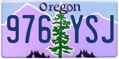 OR license plate 976YSJ