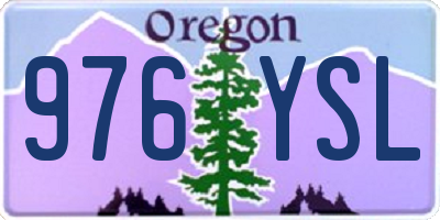 OR license plate 976YSL