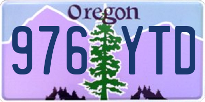 OR license plate 976YTD