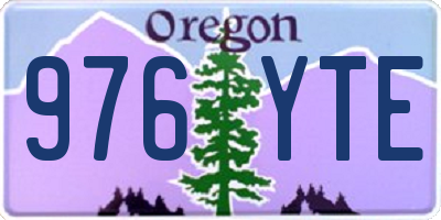 OR license plate 976YTE