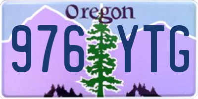 OR license plate 976YTG