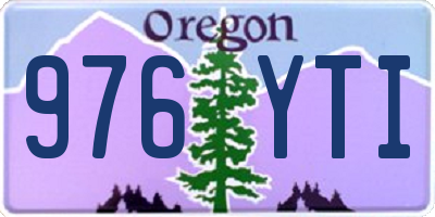 OR license plate 976YTI