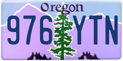 OR license plate 976YTN