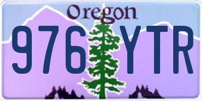 OR license plate 976YTR