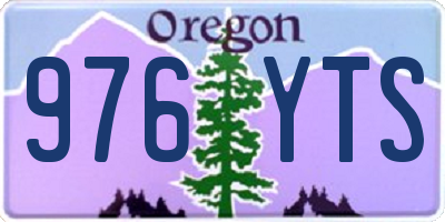 OR license plate 976YTS